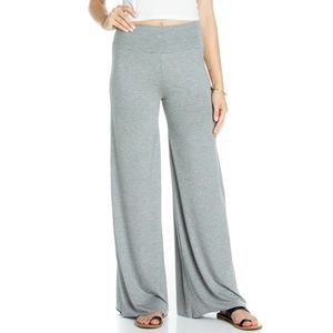 *2 Pack* Heather Grey Palazzo Pants - Women & Plus